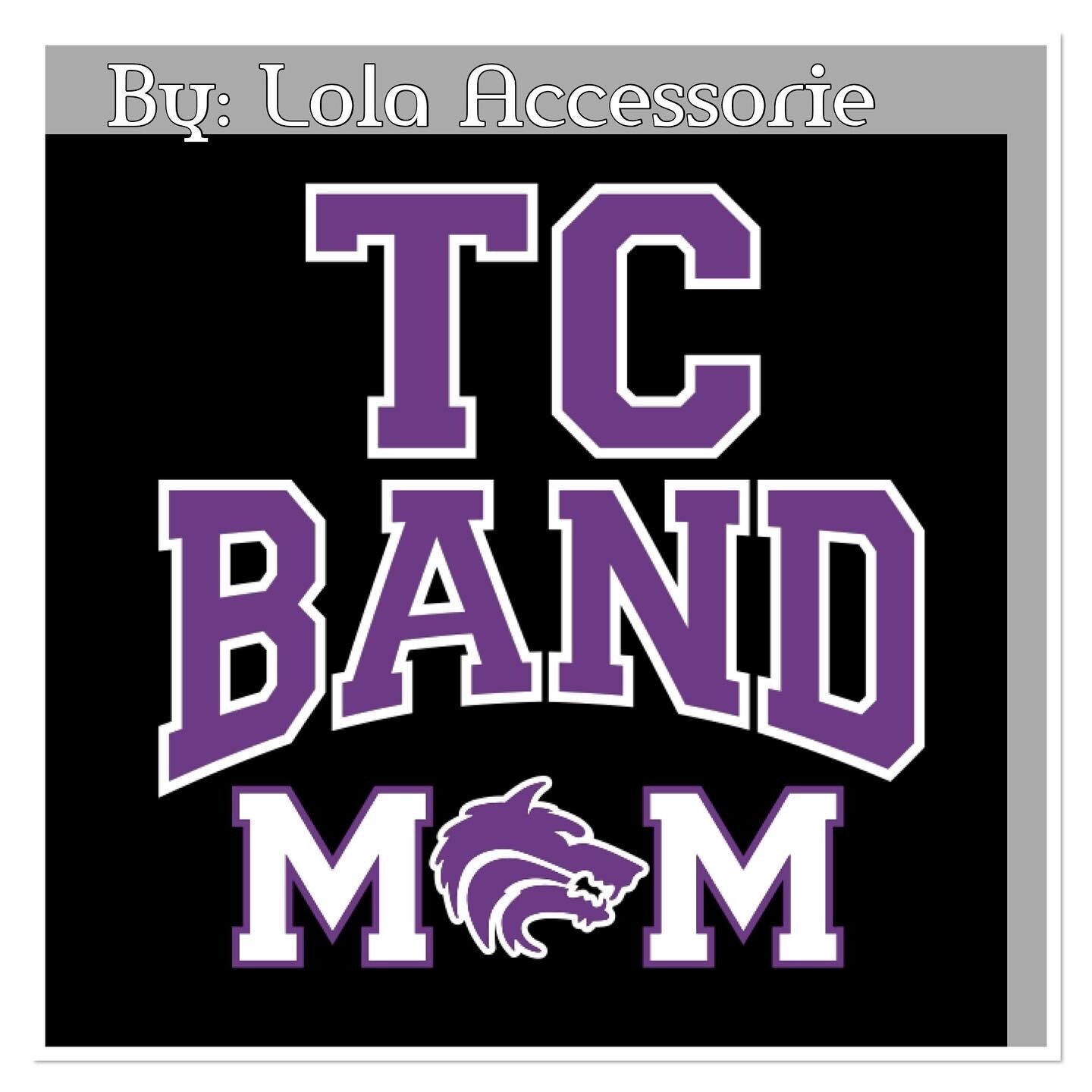Unisex hoodie with TC Band Mom flock logo