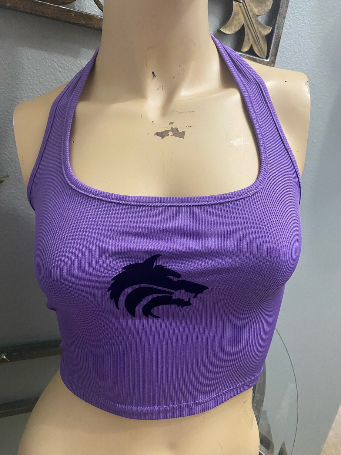 Junior Crop Top With Wolf Flock Logo