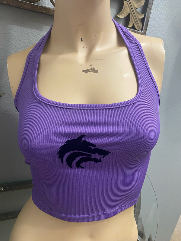 Junior Crop Top With Wolf Flock Logo