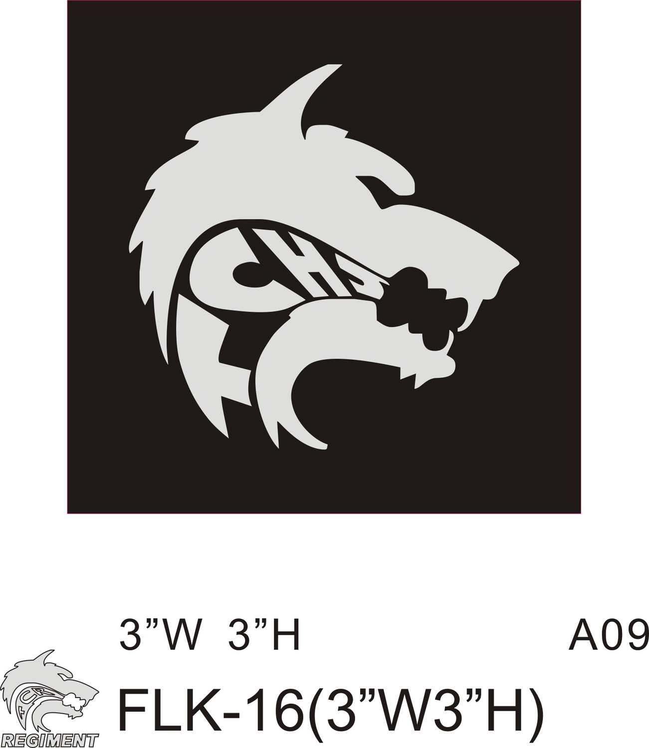 TCHS hat or visor with flock logo 