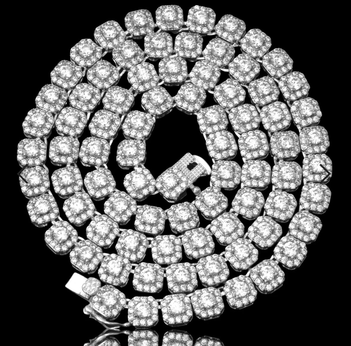 6mm Silver Tennis MicroPave Moissanite  20"  013120