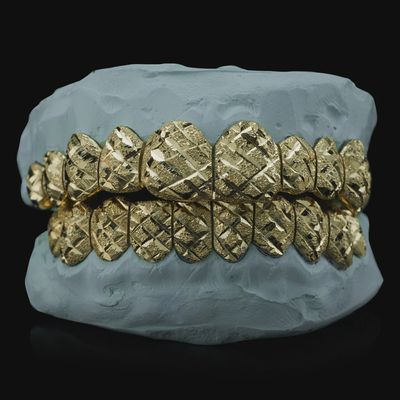 10KT Gold Diamond Cut Grillz
