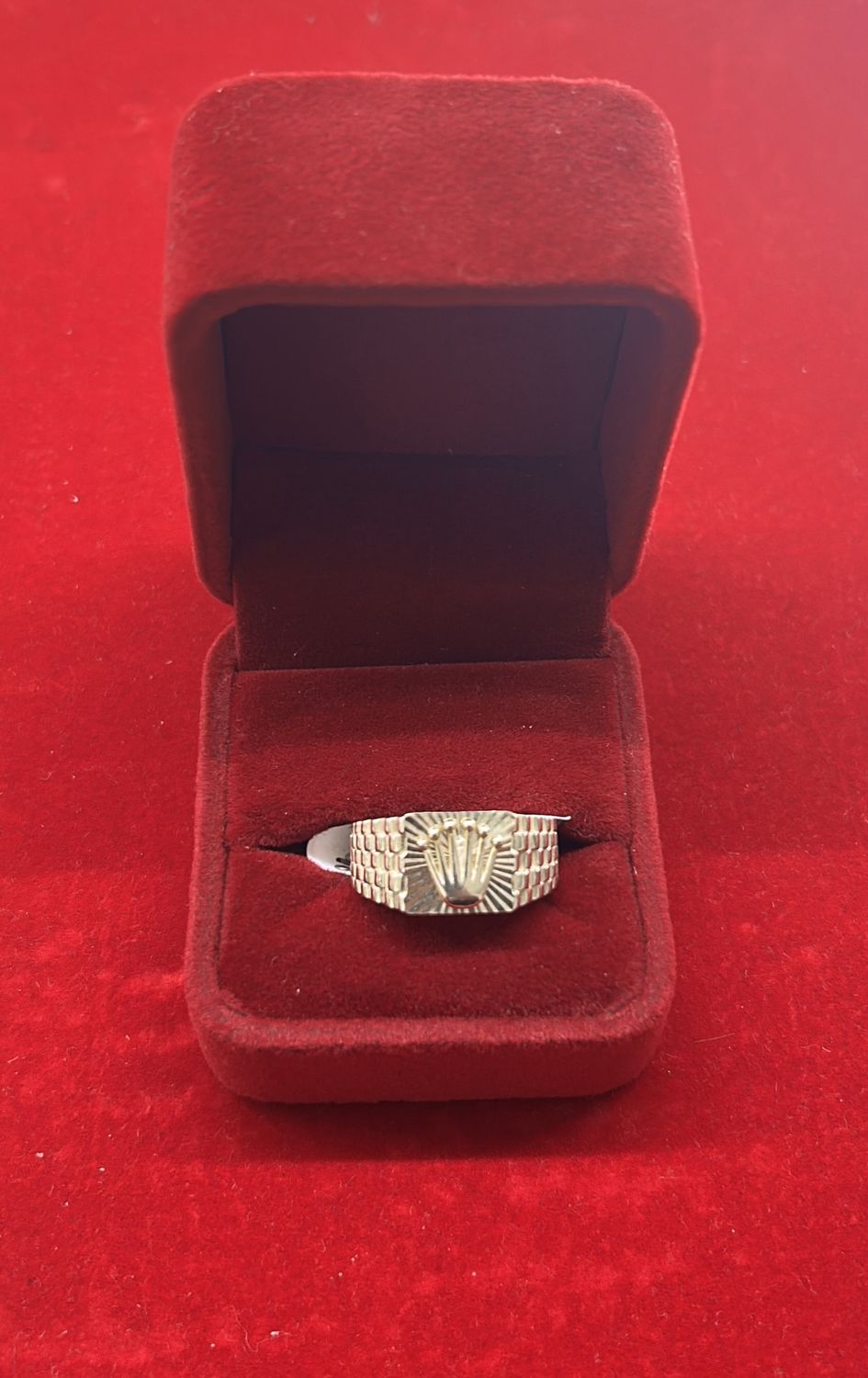 10K GOLD ROLEX MEN RING 5.23g