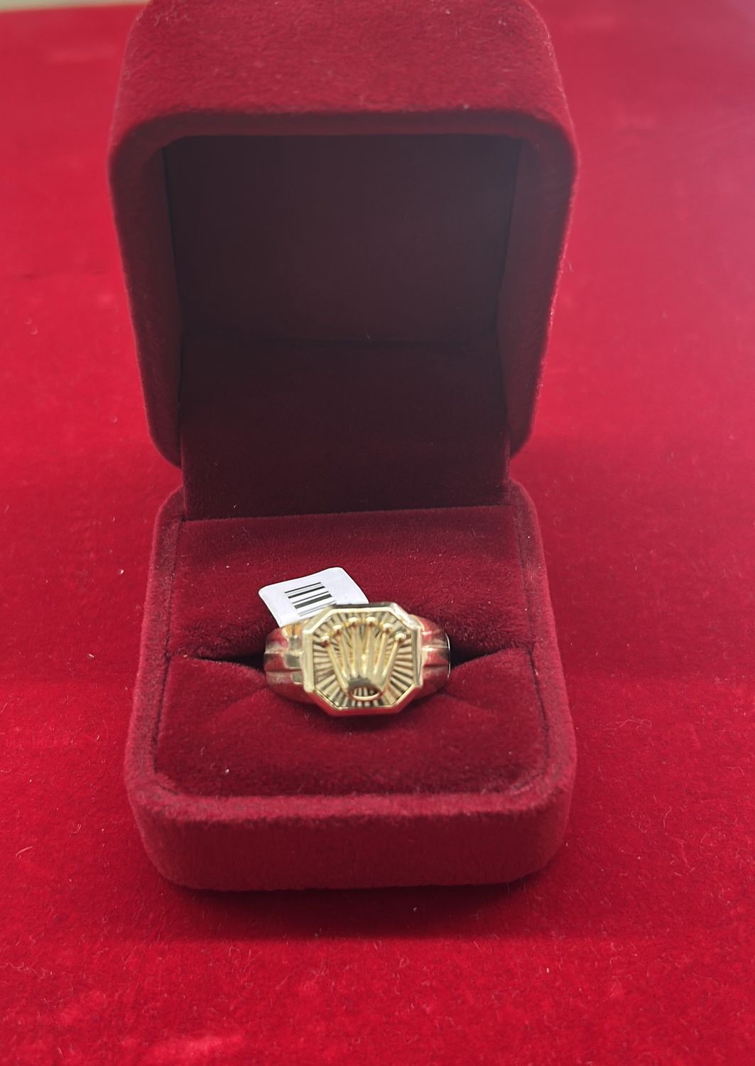 10Kt gold king crown men ring 4.32gm