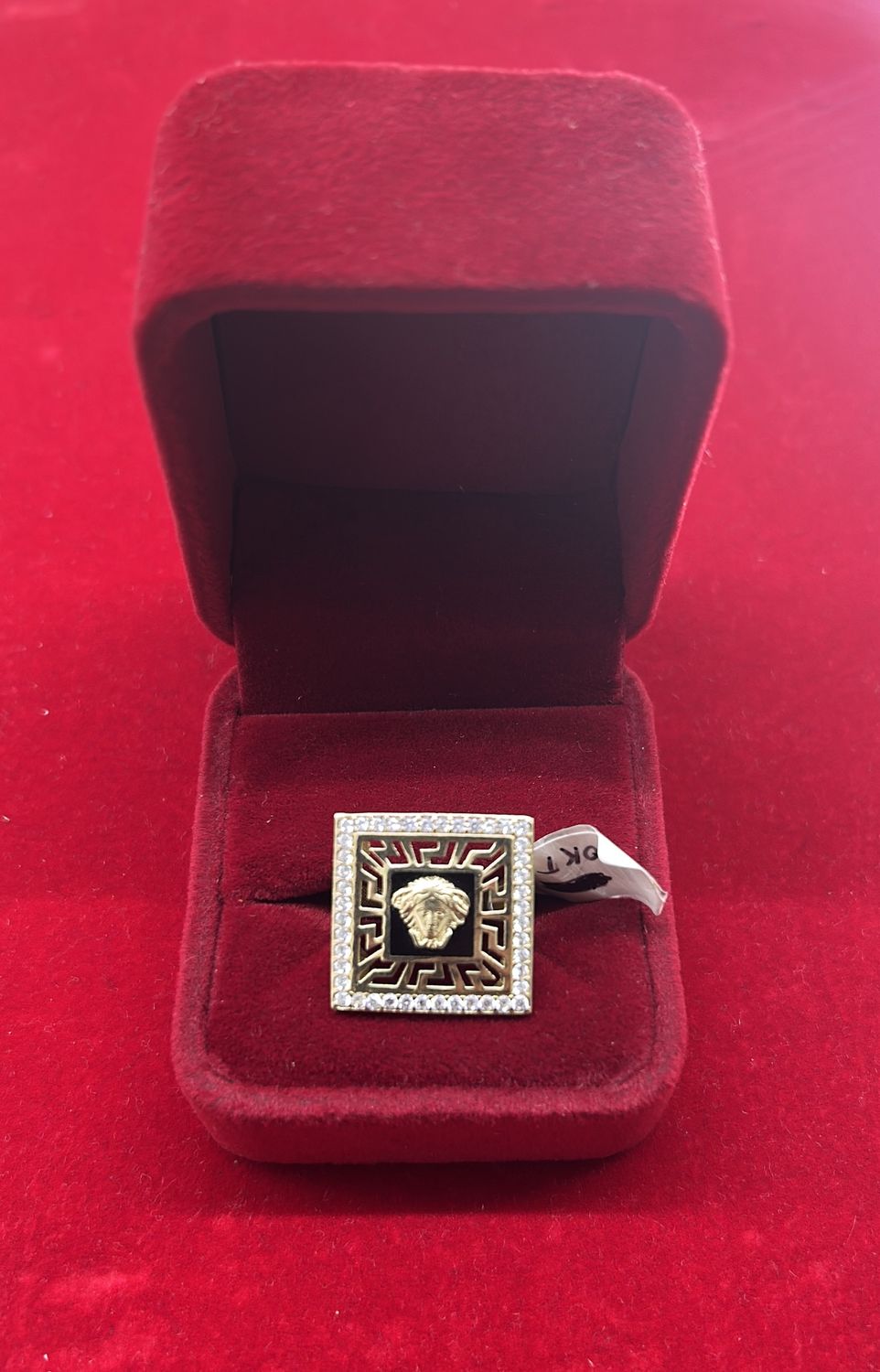 10K GOLD MEN VERSACE RING 5.5g