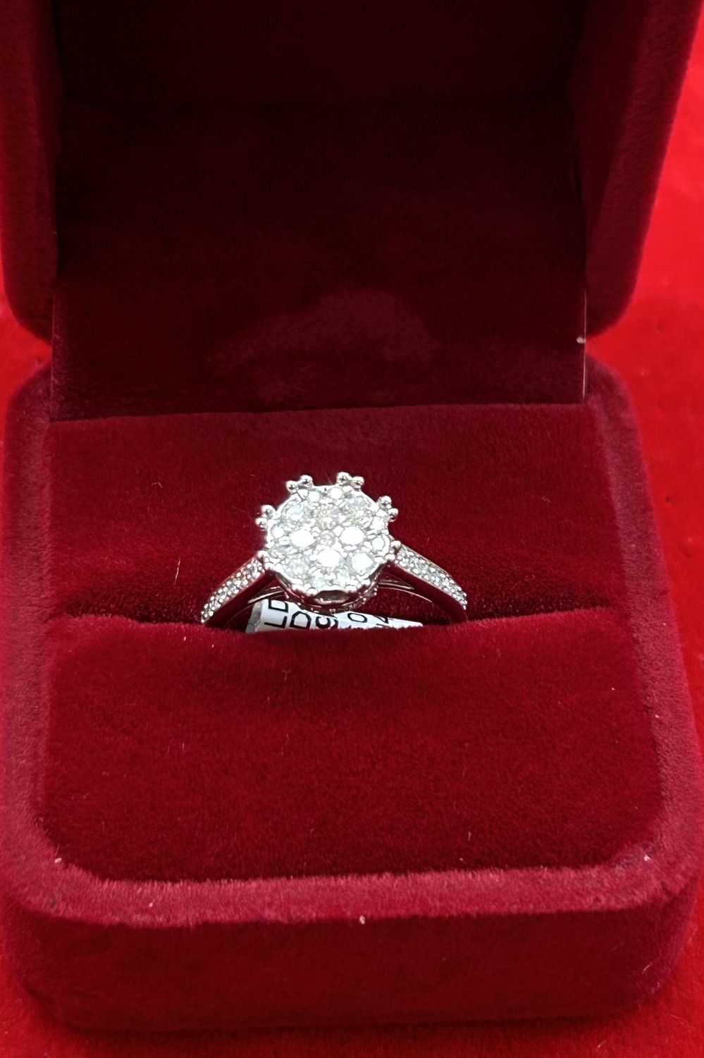 10Kt White Gold 0.60 CTW Diamond Womens Ring