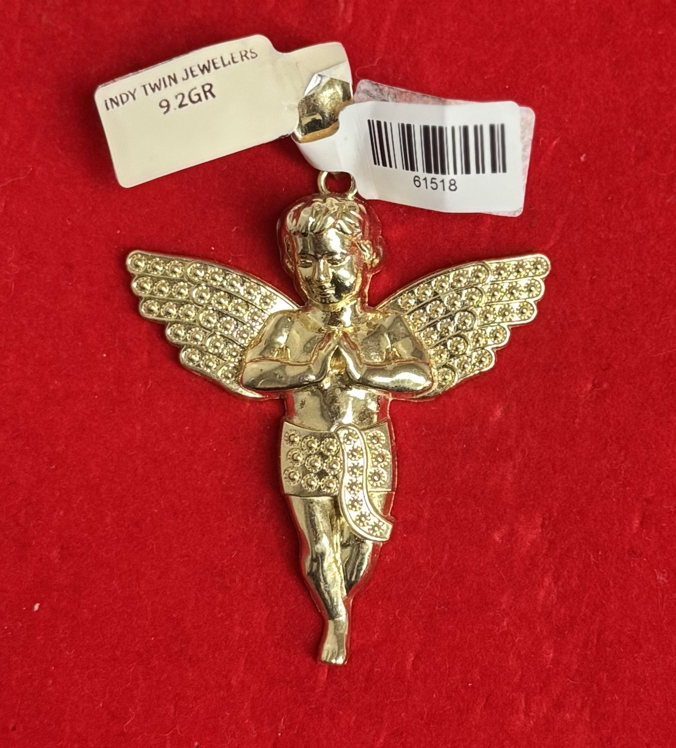 10kt Gold Angel Charm #9.2gm