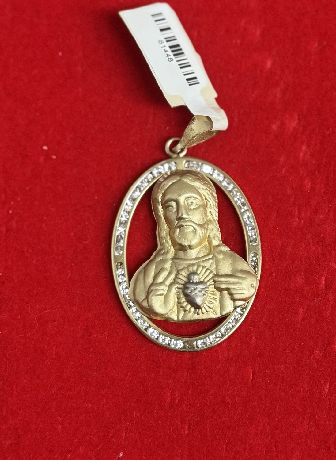 10kt Gold Charm Jesus Head #4.3gm