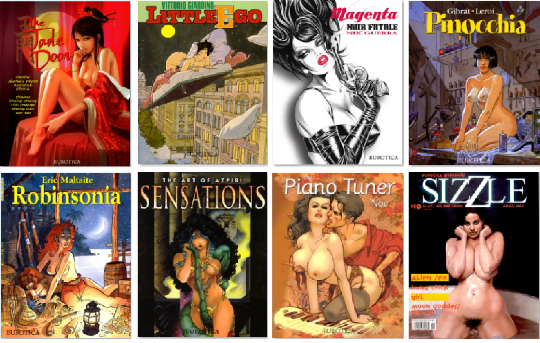 Vintage Eurotica [USB] Mature Adult Only Comic Collection 120 + Comics on USB Flash Drive