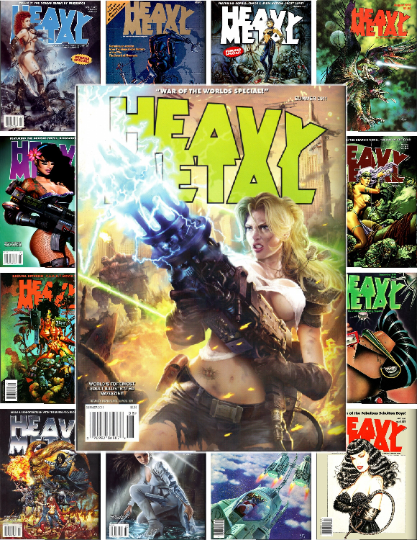 Heavy Metal Magazine [ On DVD ] 1977 - 2012 Ultimate Vintage Comic Book Collection • 314 Issues Plus Extras and Bonus Issues