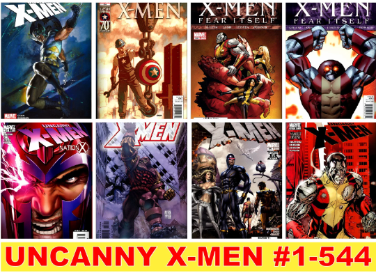 Uncanny Xmen Comics [ 01 - 544 And Annuals ] Full Comic Series ( DIGITAL DOWNLOAD )