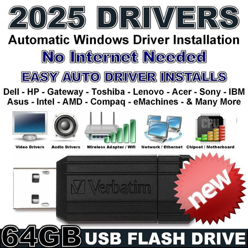 2025 Driver Installer Automatic Driver Installation & Update USB