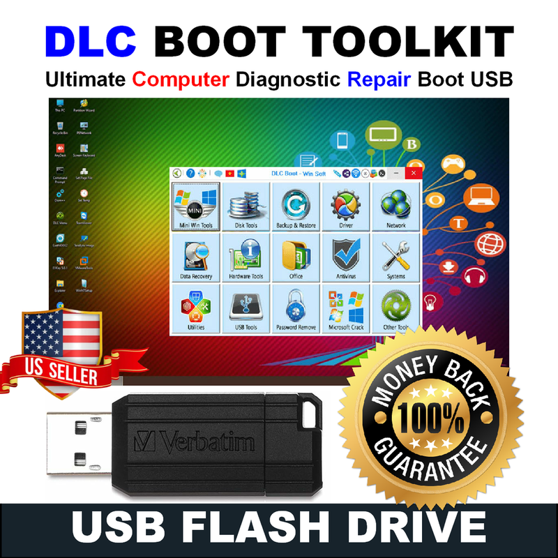 DLC Boot USB • Computer Repair, Data Recovery, Password Reset, HD Cloning & More