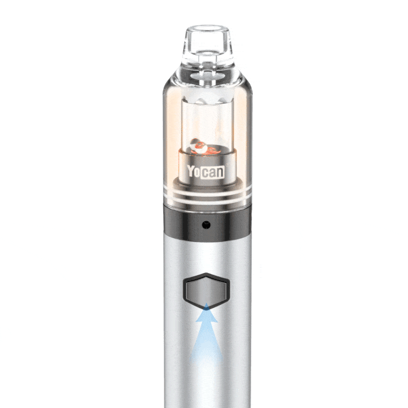 YoCan Herb/Wax Vaporizer Black w Green Splatter