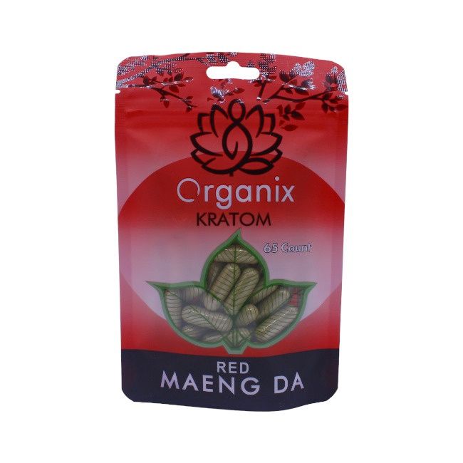Organix Kratom Capsule 65ct, Flavor: Red Maeng Da