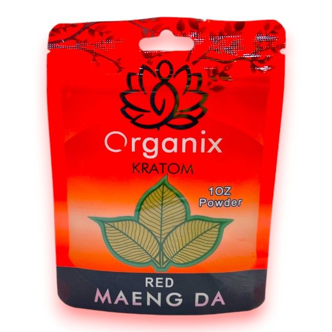 Organix Kratom Powder 1oz, Flavor: Red Maeng Da