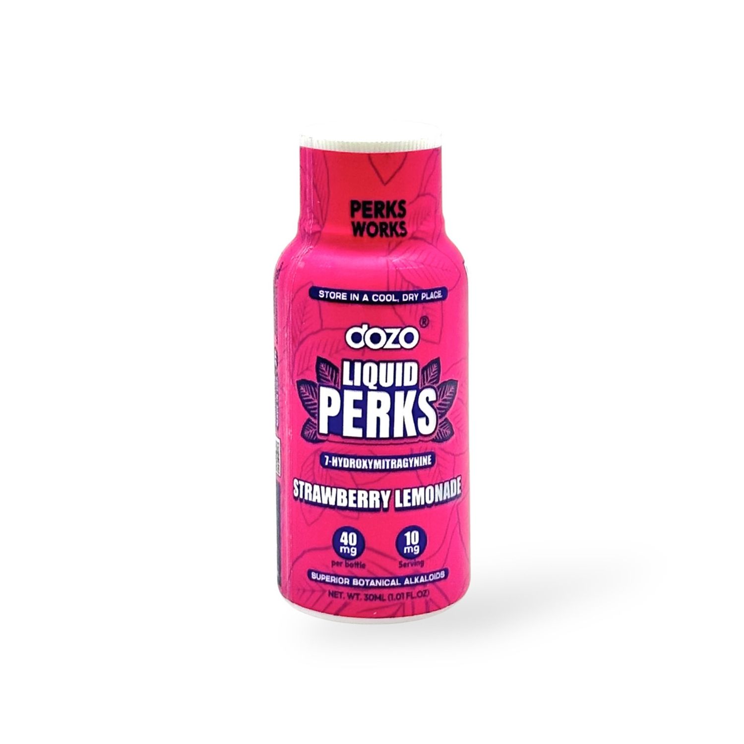 LiquidPerks Kratom Shot Straw Lemonade