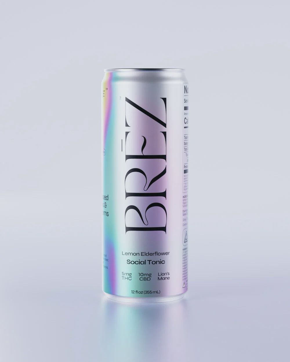Brez lemon elderflower shroom drink