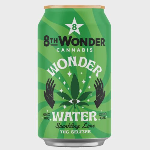 Wonder Water Sparkling Lime THC Seltzer, Size: 1ct