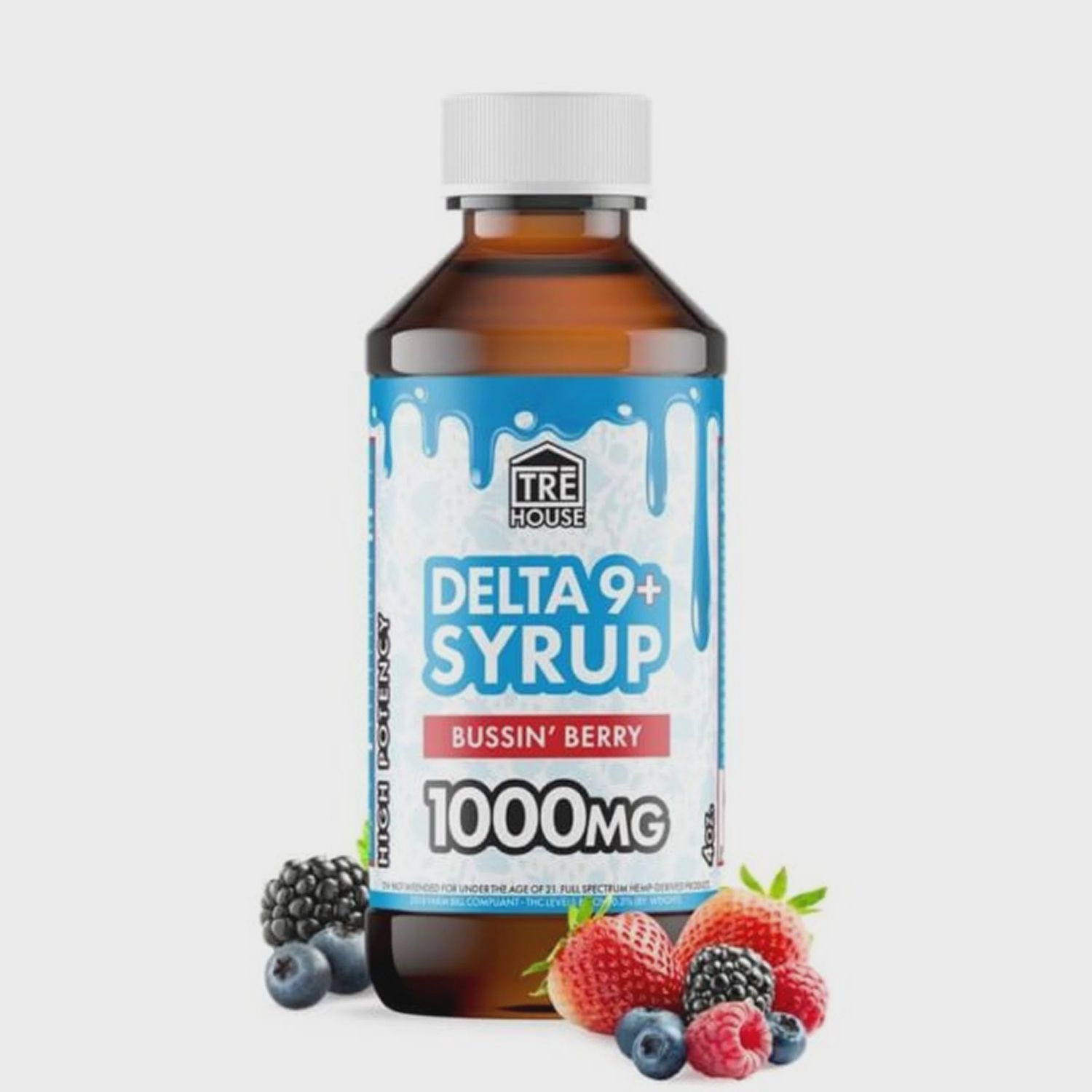 Tre House Delta 9 Syrup, Flavor: Bussin Berry