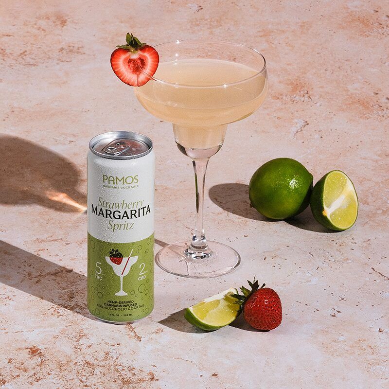 Pamos 5mg Strawberry Margarita Spritz, Flavor: 1ct