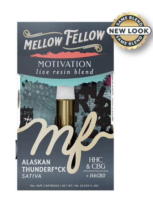 Mellow Fellow Live Resin Cart 1g Alaskan Thunderfuck Sativa