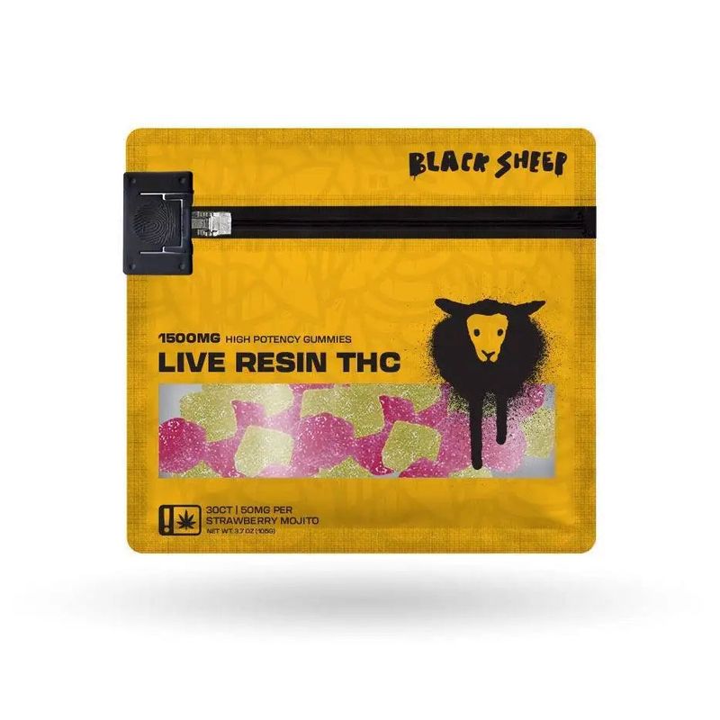 Black Sheep Live Resin THC Gummies 50mg 30ct