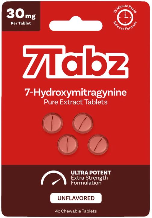7 tabz Unflavored 30mg 4pk