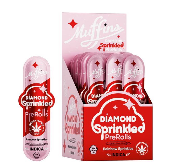 Muffins Diamond Pre Rolls Rainbow Sprinkles Indica