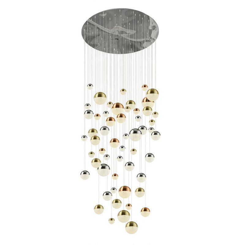 PLANETS 55LT MULTI-DROP - COPPER, CHROME & SATIN BRASS