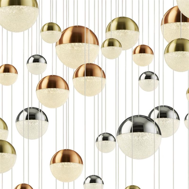 PLANETS 55LT MULTI-DROP - COPPER, CHROME & SATIN BRASS