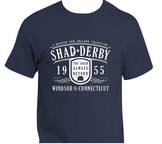 Official Shad Derby T-shirt (Blue - Anniversary Logo)