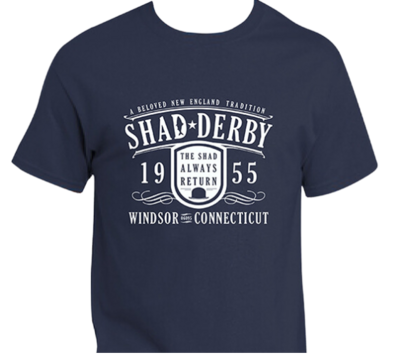 Official Shad Derby T-shirt (Blue - Anniversary Logo)