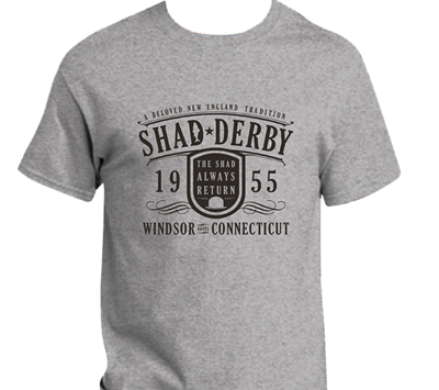 Official Shad Derby T-shirt (Gray - Anniversary Logo)