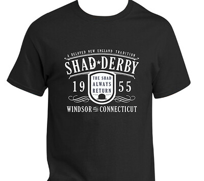 Official Shad Derby T-shirt (Black - Anniversary Logo)