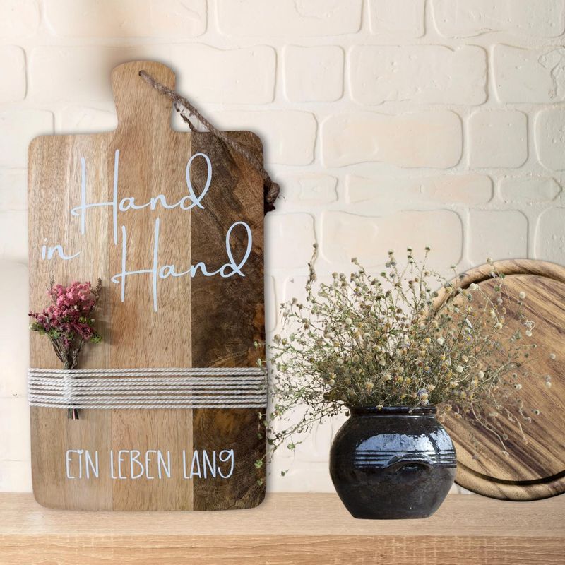 Dekobrett „Hand in Hand – ein Leben lang“