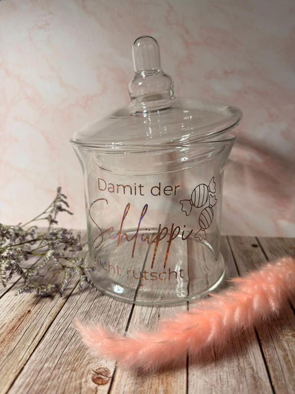 Keksdose „Damit der Schlüppi nicht rutscht“