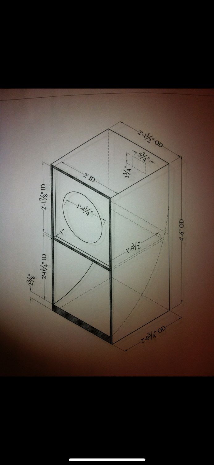 15 INCH SCOOP SUBWOOFER BOX