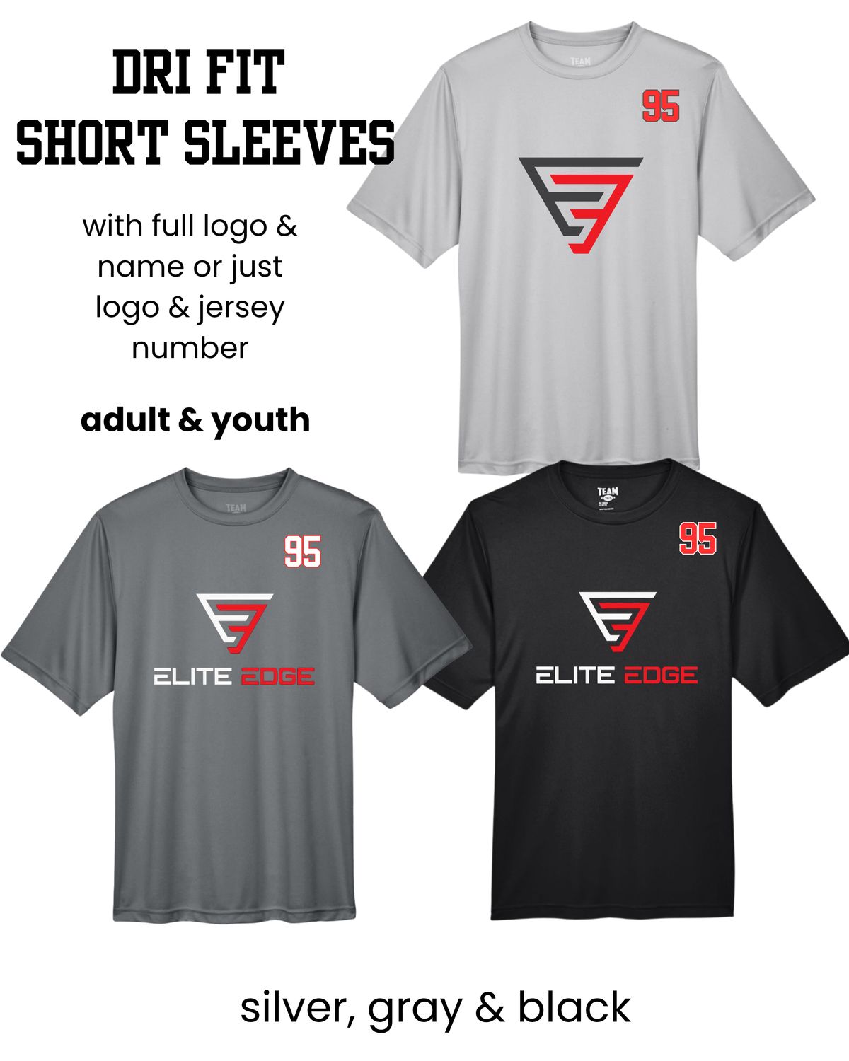 Elite Edge Dri Fit Short Sleeve - adult &amp; youth