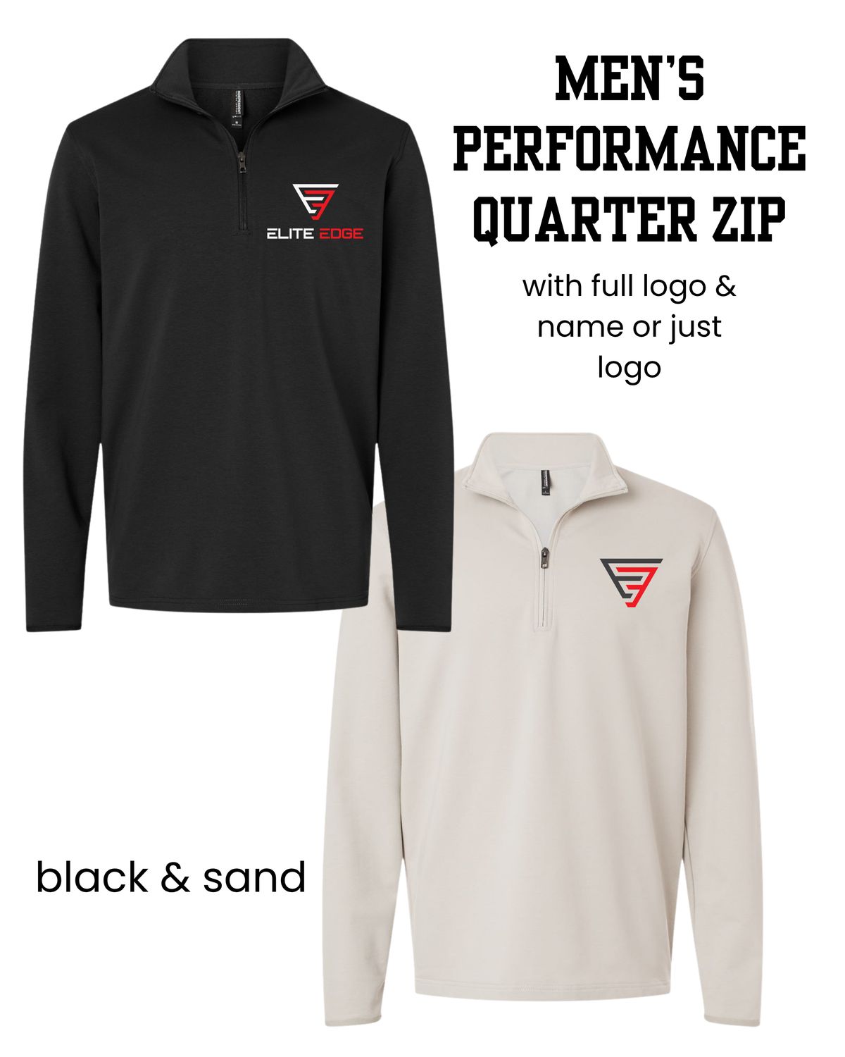 Elite Edge Performance Quarter Zip - mens/unisex