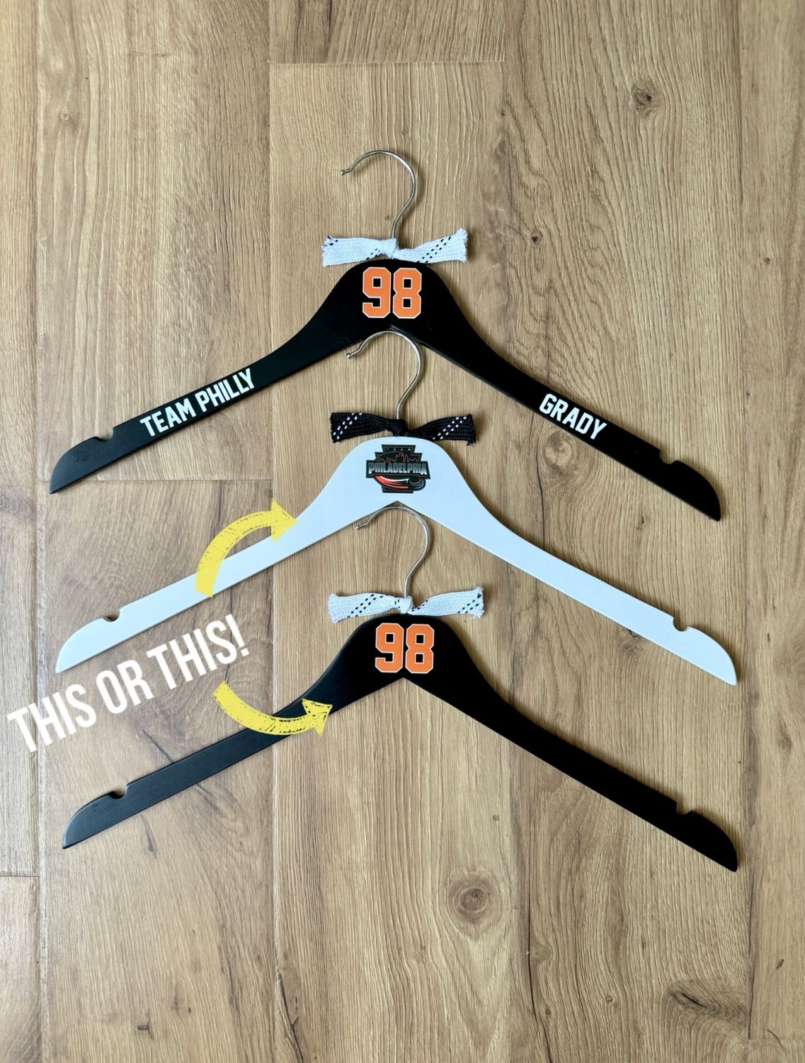 Hanger - Single with number or Team Logo