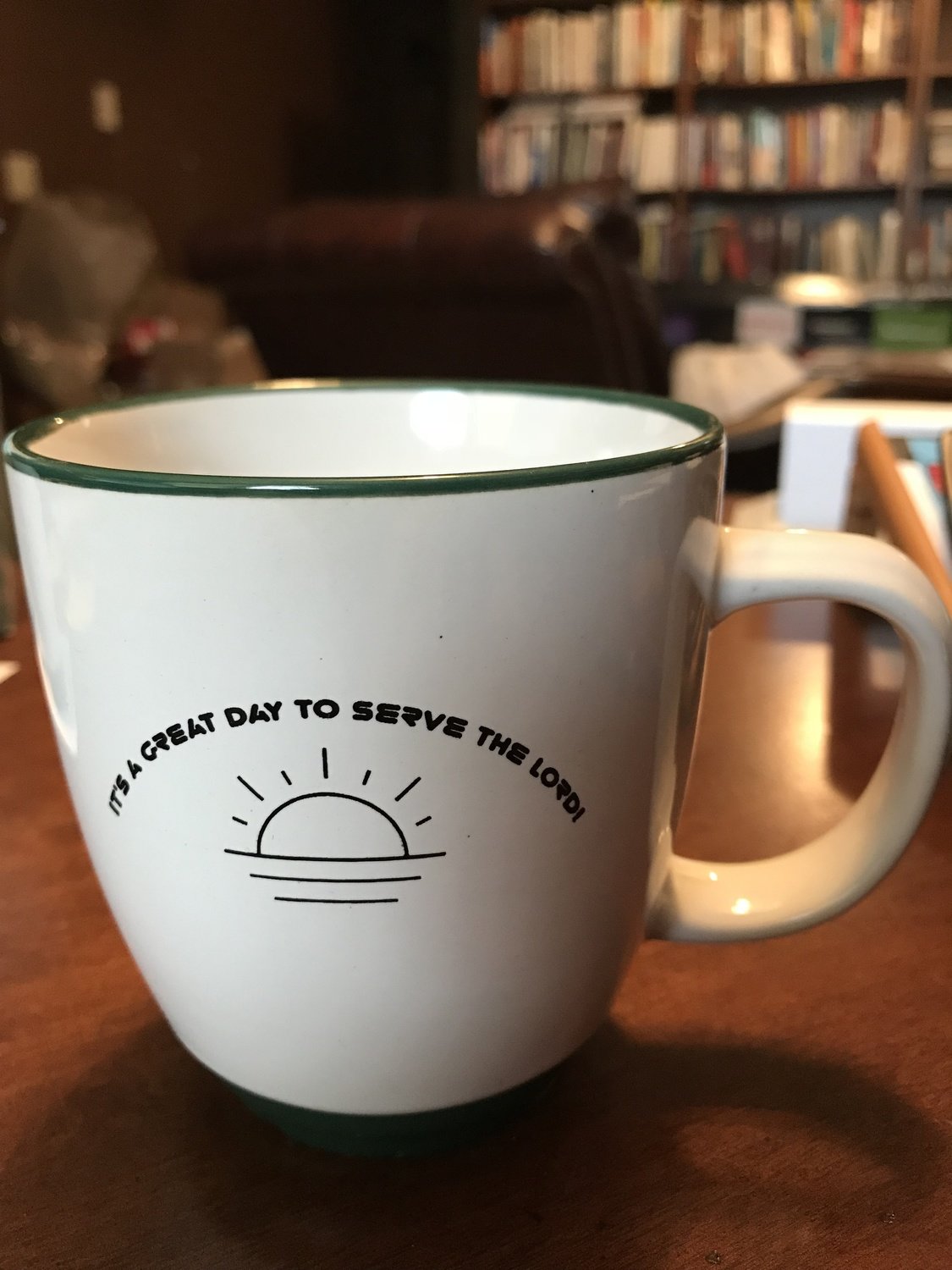 It's a Great Day to Serve the Lord! 12 oz wide mouth mug