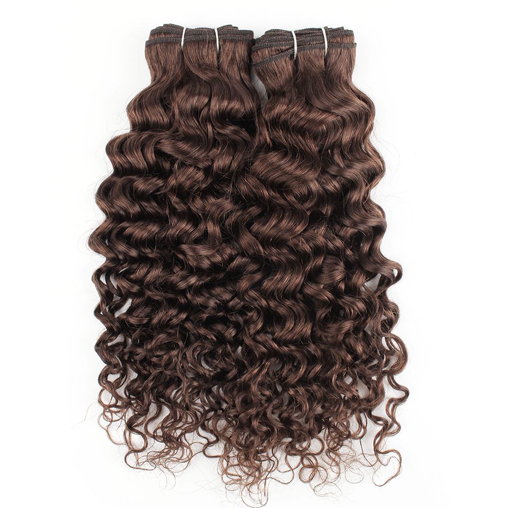 Human Hair Bundles Water Wave#2 #4 Bundles. Indian Hair Weave Curly Bundles. Human Hair Extension 10 To 26 Inch