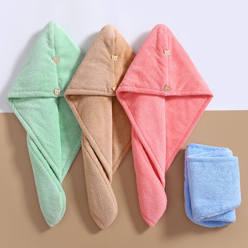 Microfiber and super absorbent hair towel. Fast drying hair wraps for women bathroom.