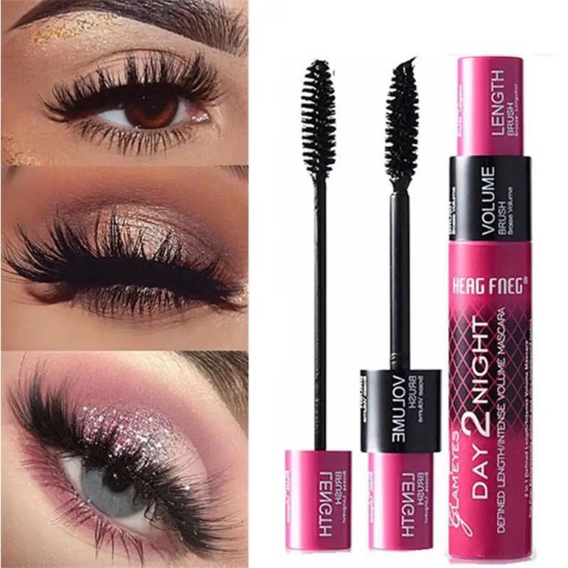 Black Curled Lashes Mascara. Lengthens Eyelashes, Extra Volume Long Lasting Waterproof.