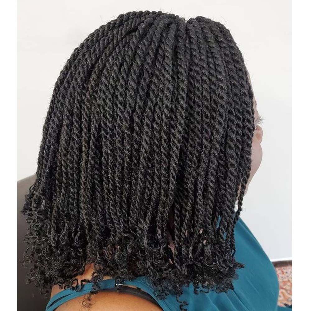 New Synthetic Box Braided Wigs For Black Women Heat Resistant Crochet Braided Wig African Braiding Hair Short Kinky Twist Wig
