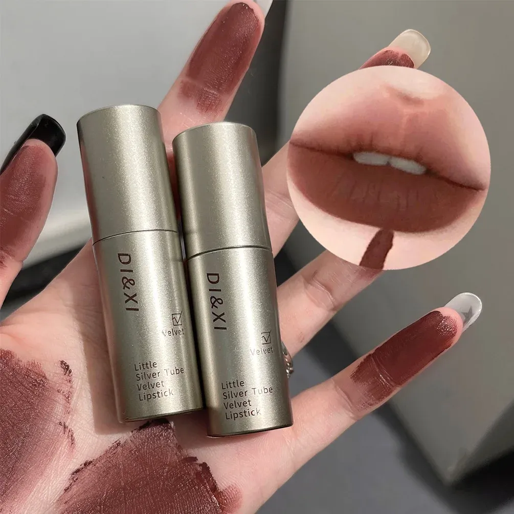 Matte Finish Lip Glaze, Velvet Texture, Whitening And Nourishing Lipstick For All Skin Types, Available In Multi Colors