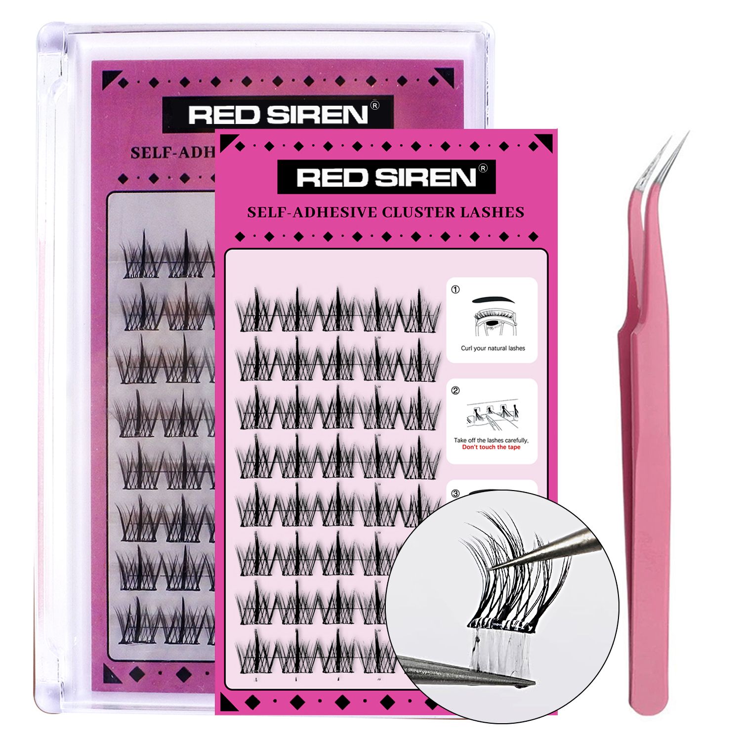 Lash Clusters Set No Glue Needed Self Adhesive Eyelashes Korean Makeup Natural Look Wispy Individual Eyelashes New Manga Lashes