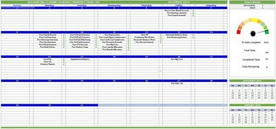 Accounting Closing Task Calendar