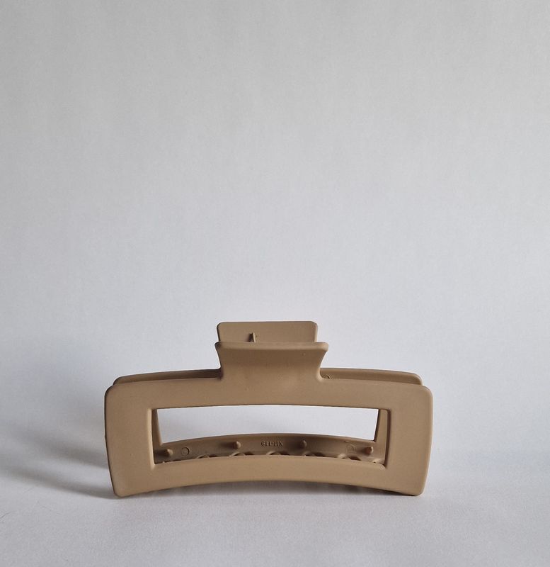 KLASSISK XL HÅRKLÄMMA BEIGE - Håller ditt tjocka hår på plats